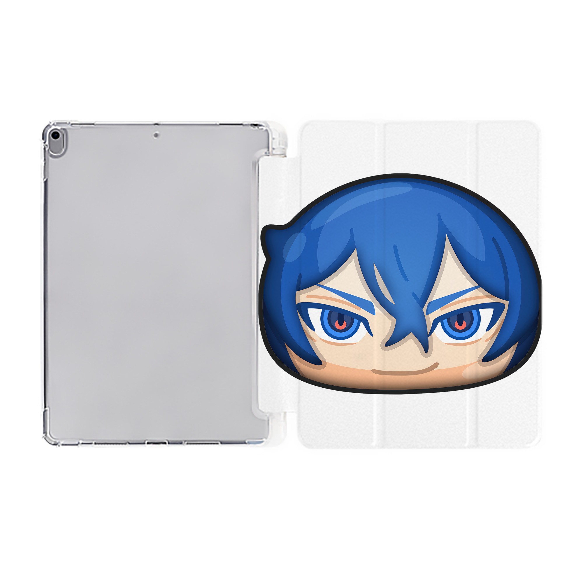（画像用） 妖怪ウォッチ Yo-kai Watch IPad ケース ペン収納付き 三つ折りスタンド PUレザー×シリコン 対応機種9.5/10.5/10.9インチ